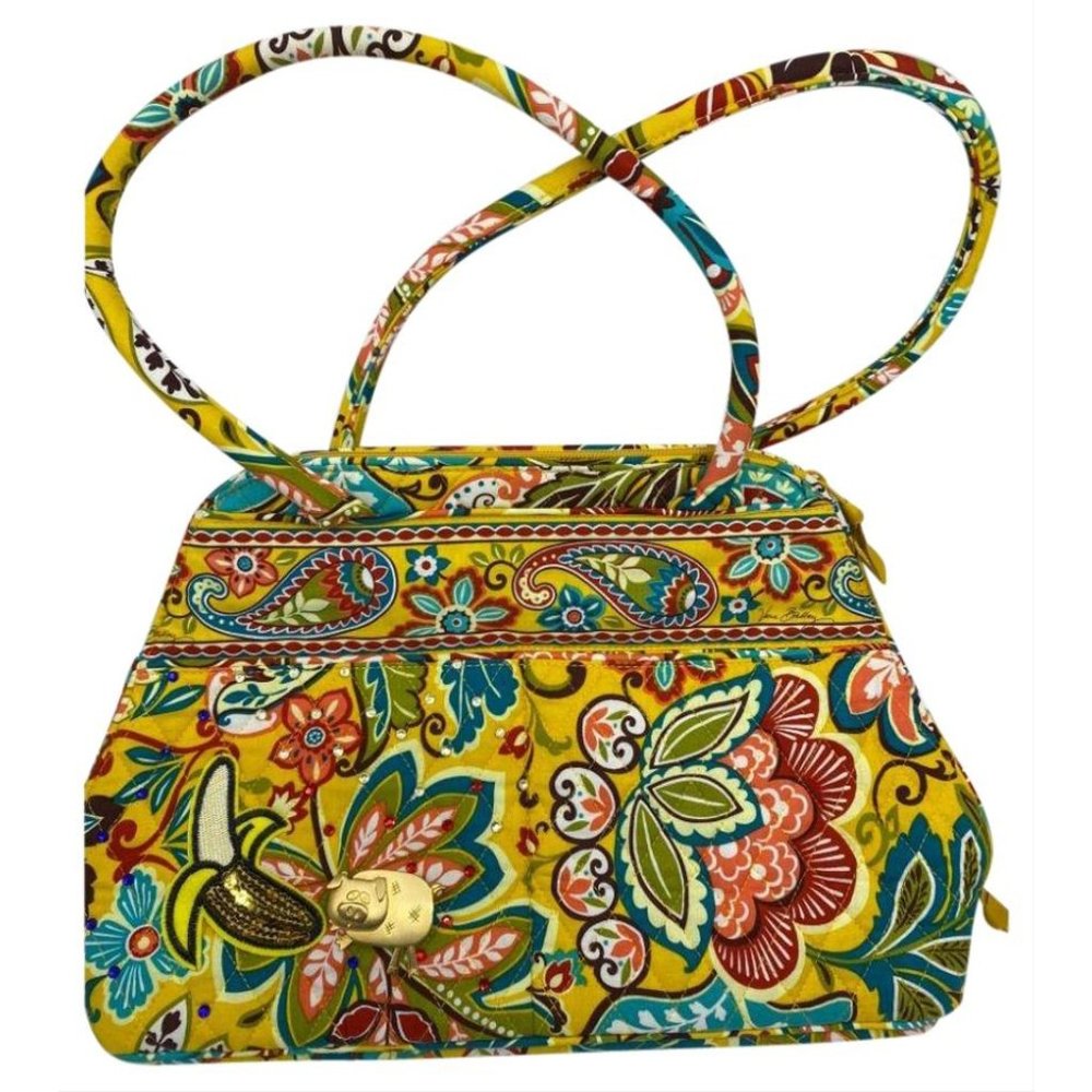 VERA BRADLEY Quilted Tote Bag w/ Wallet Yellow